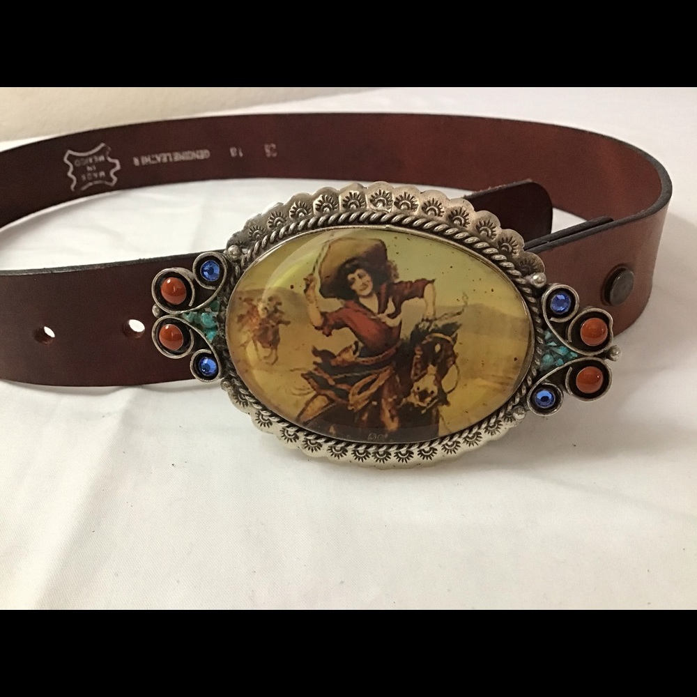 Leather belt